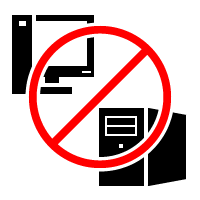 PCやサーバーからの持ち出しを禁止（コピー禁止・印刷禁止）